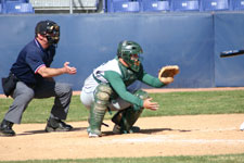 Griner behind the plate