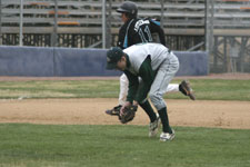 Chad D'Haenens fields the ground ball