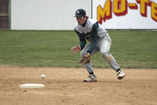 Brock fields at shortstop