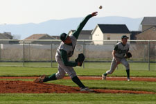 Travis Ayoso pitching