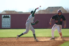 Webster attempts the double play