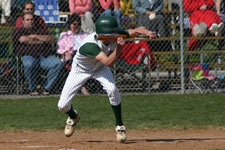 Chad D'Haenens lays the bunt