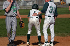 Cam Lunt at first base