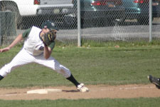 Chad prepares the tag at third