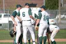 Coach Moore on the mound