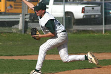 Blake Golding pitching