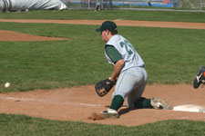 Griner digs one to first