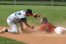 Brock applies tag